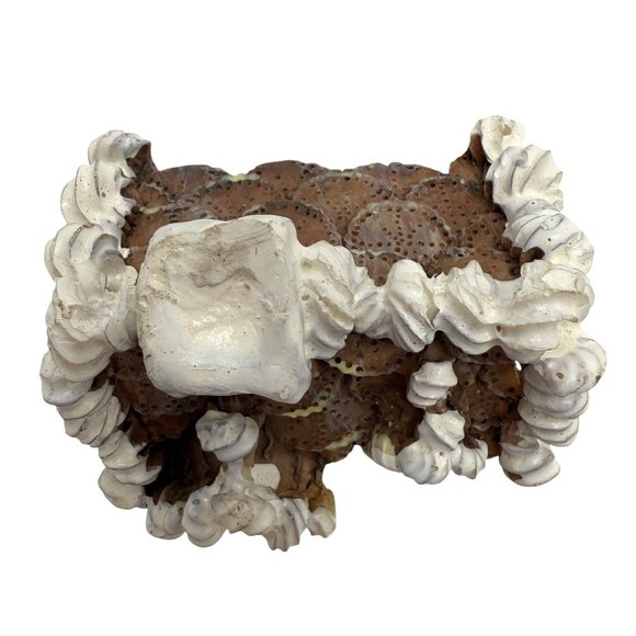 Ceramic Hinged Gingerbread House Store Christmas Trinket Box Candy Cane 2.5” - Picture 5 of 6